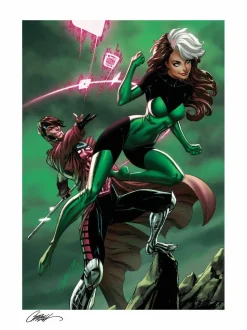 X-Men - Uncanny X-Men: Rogue & Gambit Fine Art Print by J. Scott Campbell & Sabine Rich