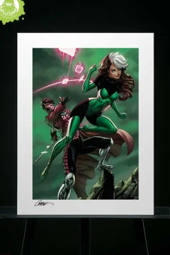 X-Men - Uncanny X-Men: Rogue & Gambit Fine Art Print by J. Scott Campbell & Sabine Rich