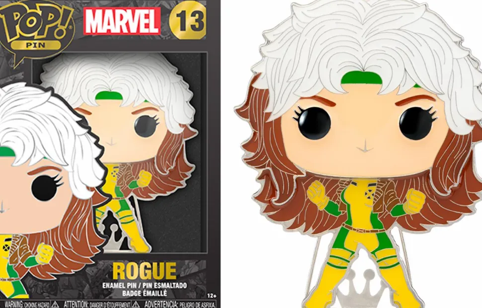 X-Men - Wolverine, Storm, Rogue & Colossus 4" Pop! Enamel Pin Bundle (Set of 4)