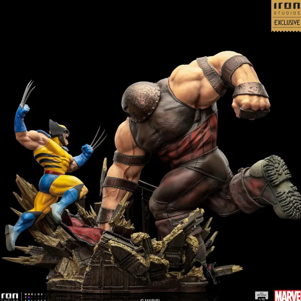 X-Men - Wolverine vs. Juggernaut Deluxe 1/10th Scale Diorama Statue (Iron Studios Exclusive)