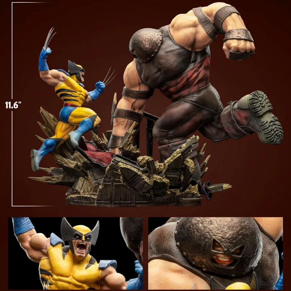 X-Men - Wolverine vs. Juggernaut Deluxe 1/10th Scale Diorama Statue (Iron Studios Exclusive)