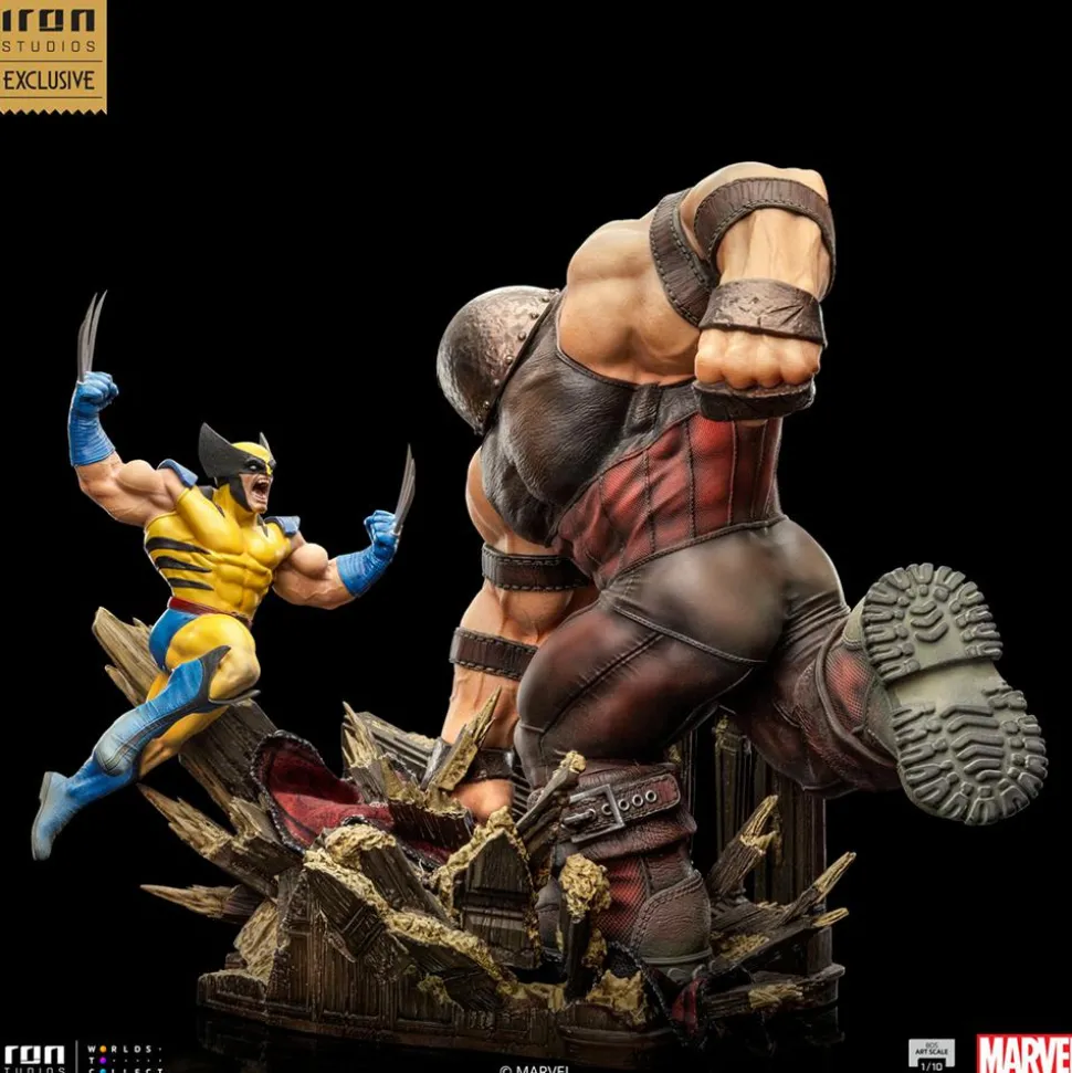 X-Men - Wolverine vs. Juggernaut Deluxe 1/10th Scale Diorama Statue (Iron Studios Exclusive)