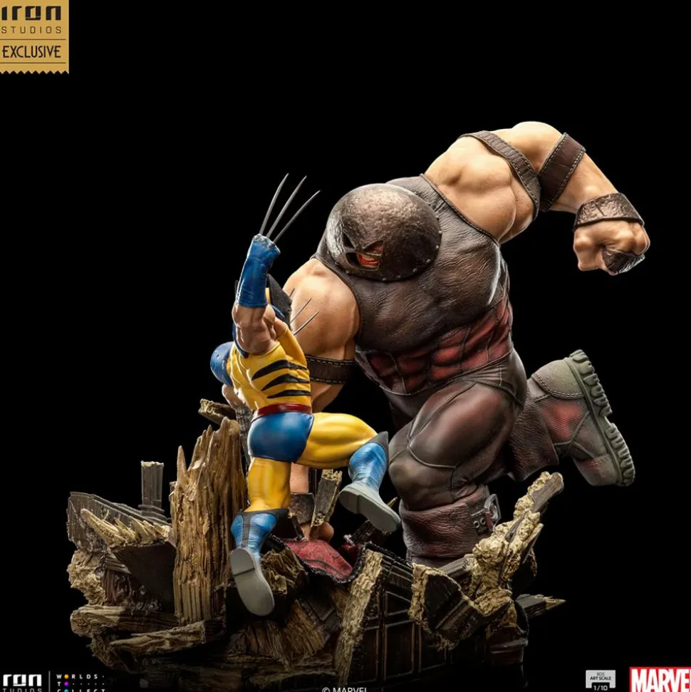 X-Men - Wolverine vs. Juggernaut Deluxe 1/10th Scale Diorama Statue (Iron Studios Exclusive)