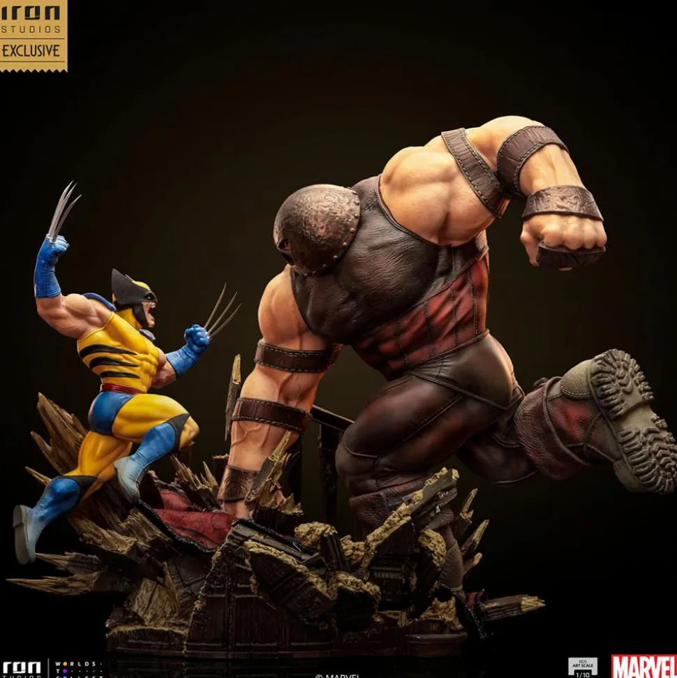 X-Men - Wolverine vs. Juggernaut Deluxe 1/10th Scale Diorama Statue (Iron Studios Exclusive)