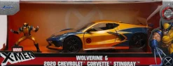 X-Men - Wolverine with 2020 Chevrolet Corvette Stingray 1/24th Scale Die-Cast Vehicle Replica