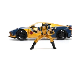 X-Men - Wolverine with 2020 Chevrolet Corvette Stingray 1/24th Scale Die-Cast Vehicle Replica