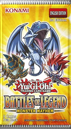 Yu-Gi-Oh! - Battles of Legend: Monster Mayhem Booster Pack (5 Cards)