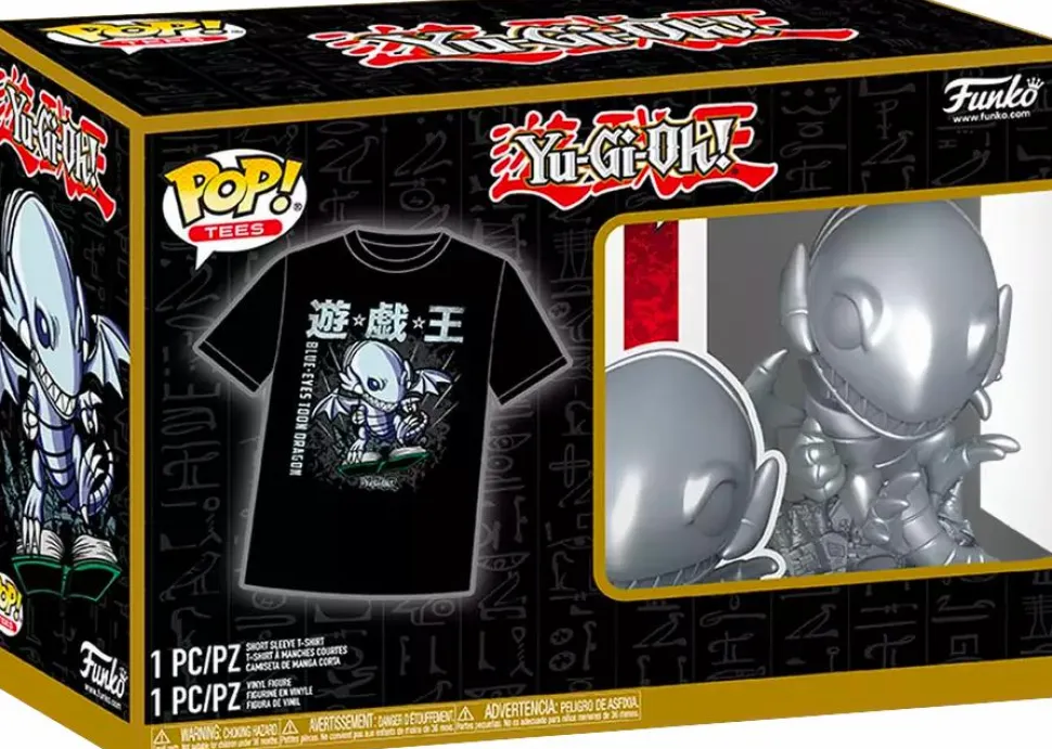 Yu-Gi-Oh! - Blue Eyes Toon Dragon Metallic Pop! Vinyl Figure & T-Shirt Box Set