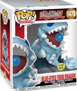 Yu-Gi-Oh! - Blue Eyes Toon Dragon Glow-in-the-Dark Super Sized 6" Pop! Vinyl Figure