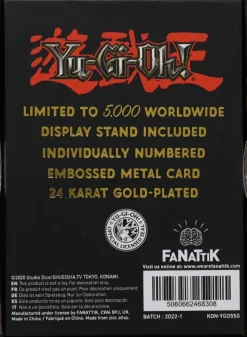 Yu-Gi-Oh! - Gaia the Fierce Knight Limited Edition 24K Gold Plated Metal Card
