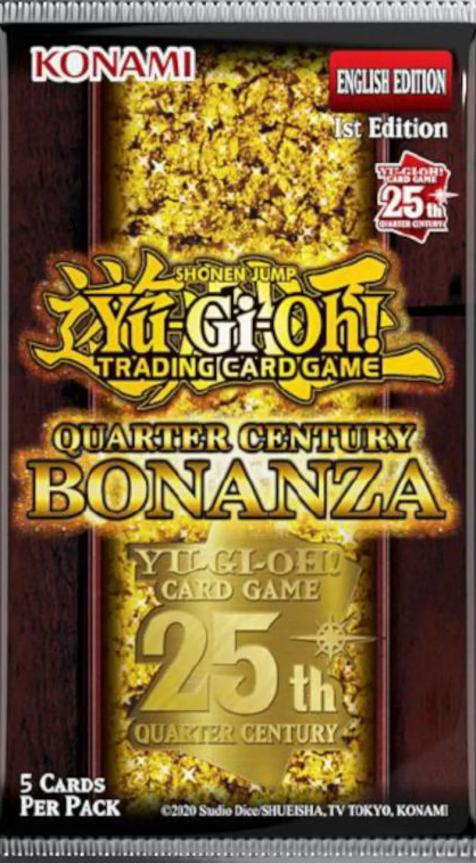 Yu-Gi-Oh! - 25th Anniversary Quarter Century Bonanza Booster Pack (5 Cards)