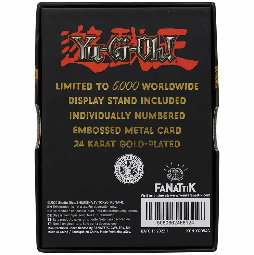 Yu-Gi-Oh! - Time Wizard Limited Edition 24K Gold Plated Metal Card