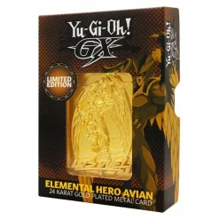 Yu-Gi-Oh! GX - Elemental Hero Avian Limited Edition 24K Gold Plated Metal Card