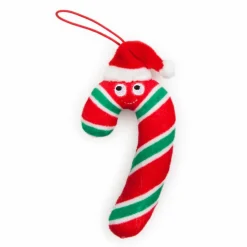 Yummy World - Candy Cane 4” Plush Ornament 4-Pack