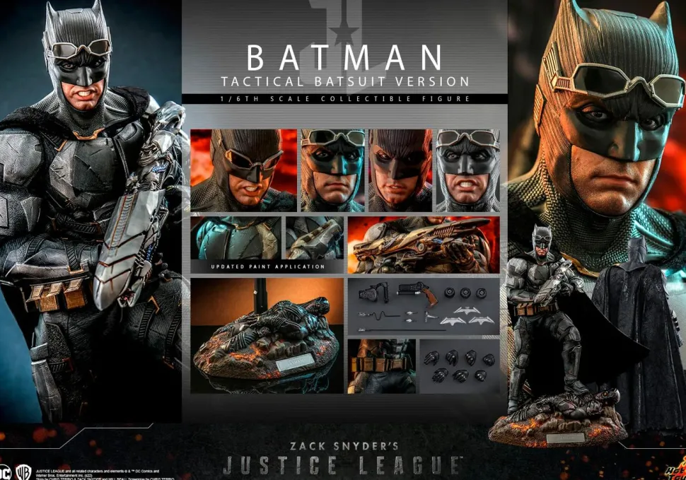 Zack Snyder's Justice League (2021) - Batman Tactical Batsuit Version 1/6th Scale Hot Toys Action Figure