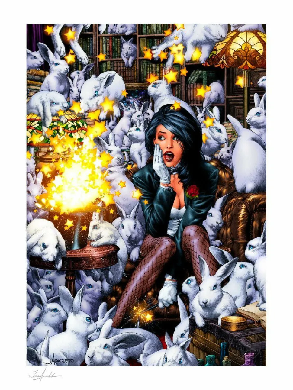 Zatanna - Zatanna Fine Art Print by Jay Anacleto