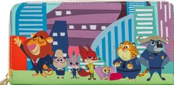 Zootopia - Chibi Group 8” Faux Leather Zip-Around Wallet